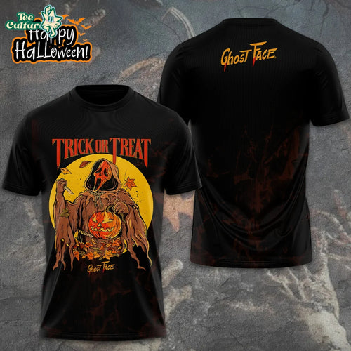 Halloween x Ghostface 3D Trick or Treat  Tshirt