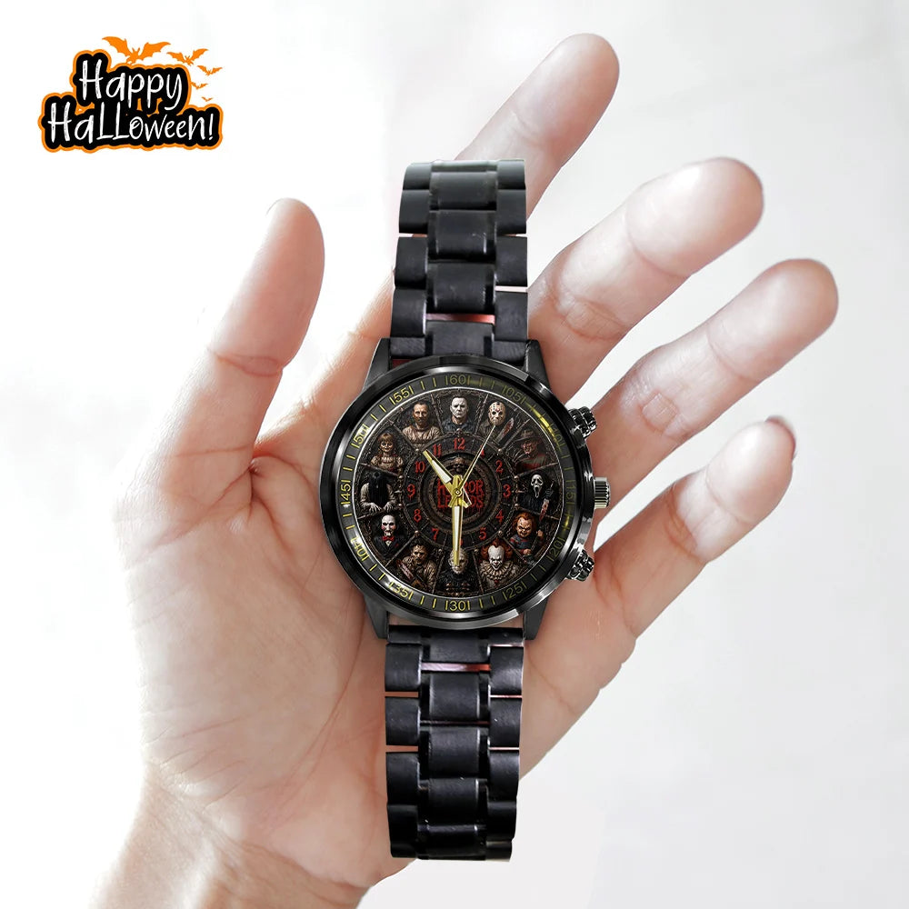Horror Movies Black Stainless Steel Watch - GNE8294