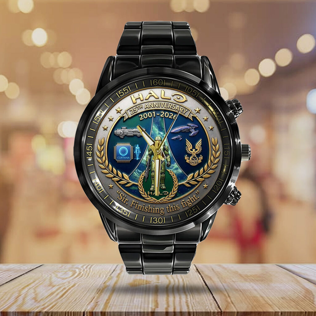 Halo 25th Anniversary Black Stainless Steel Watch - TANTN21699