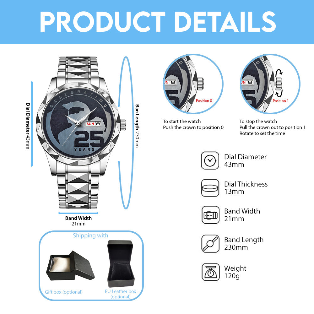 Halo 25th Anniversary Alloy Luxury Quartz Watch - GNE5908