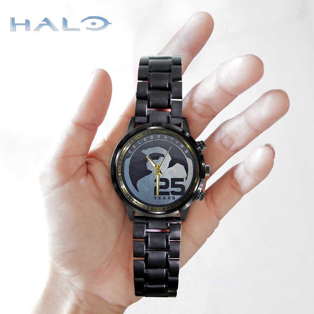 Halo 25th Anniversary Black Stainless Steel Watch - GNE5909
