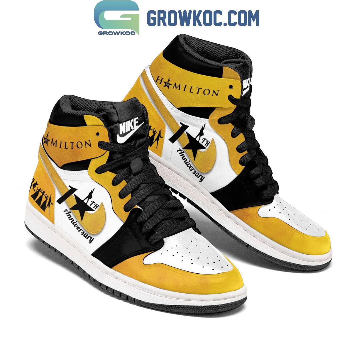 Hamilton 10 Years Anniversary Rise Up Air Jordan 1 Shoes