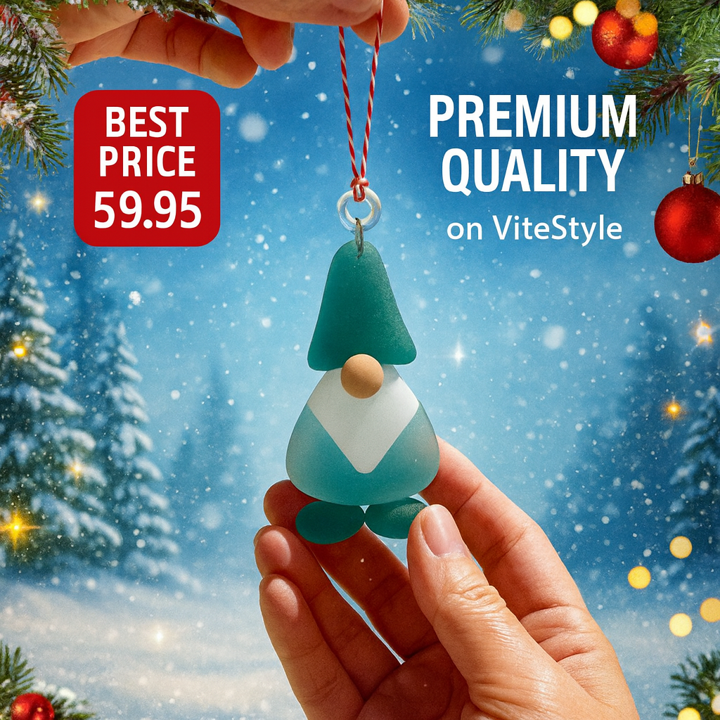 Handmade Sea Glass Christmas Ornament