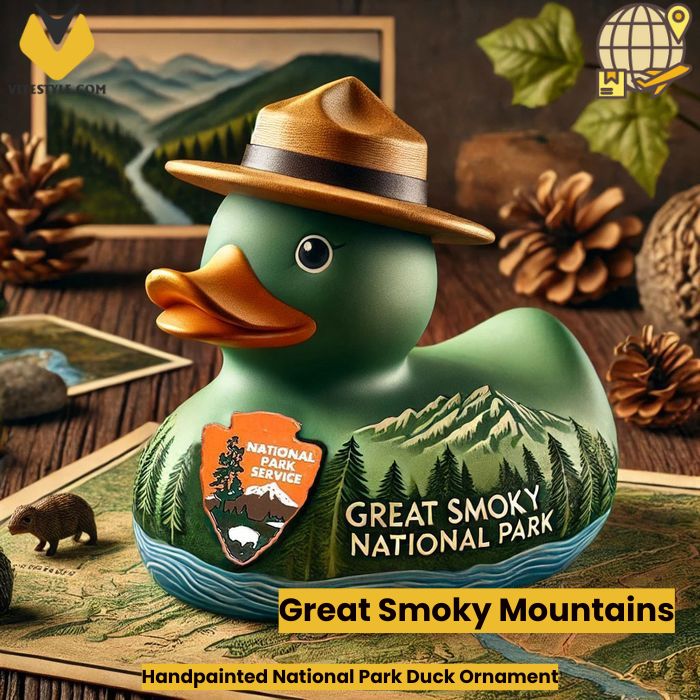 Handpainted National Park Duck Ornament