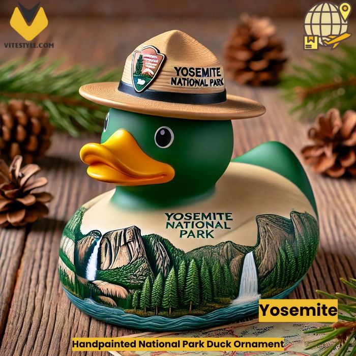 Handpainted National Park Duck Ornament