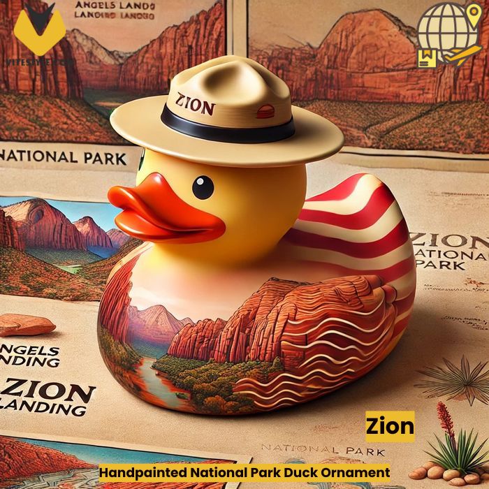 Handpainted National Park Duck Ornament