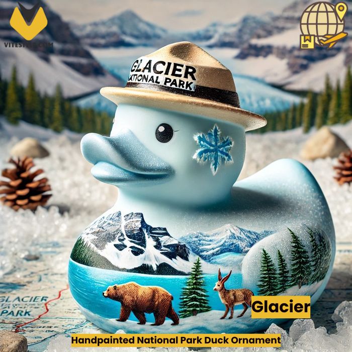 Handpainted National Park Duck Ornament