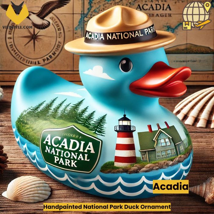 Handpainted National Park Duck Ornament