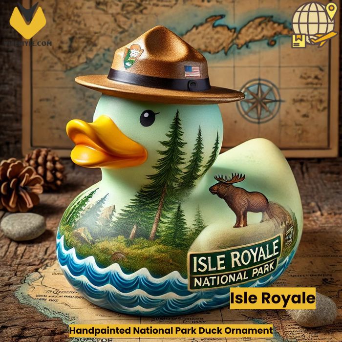Handpainted National Park Duck Ornament