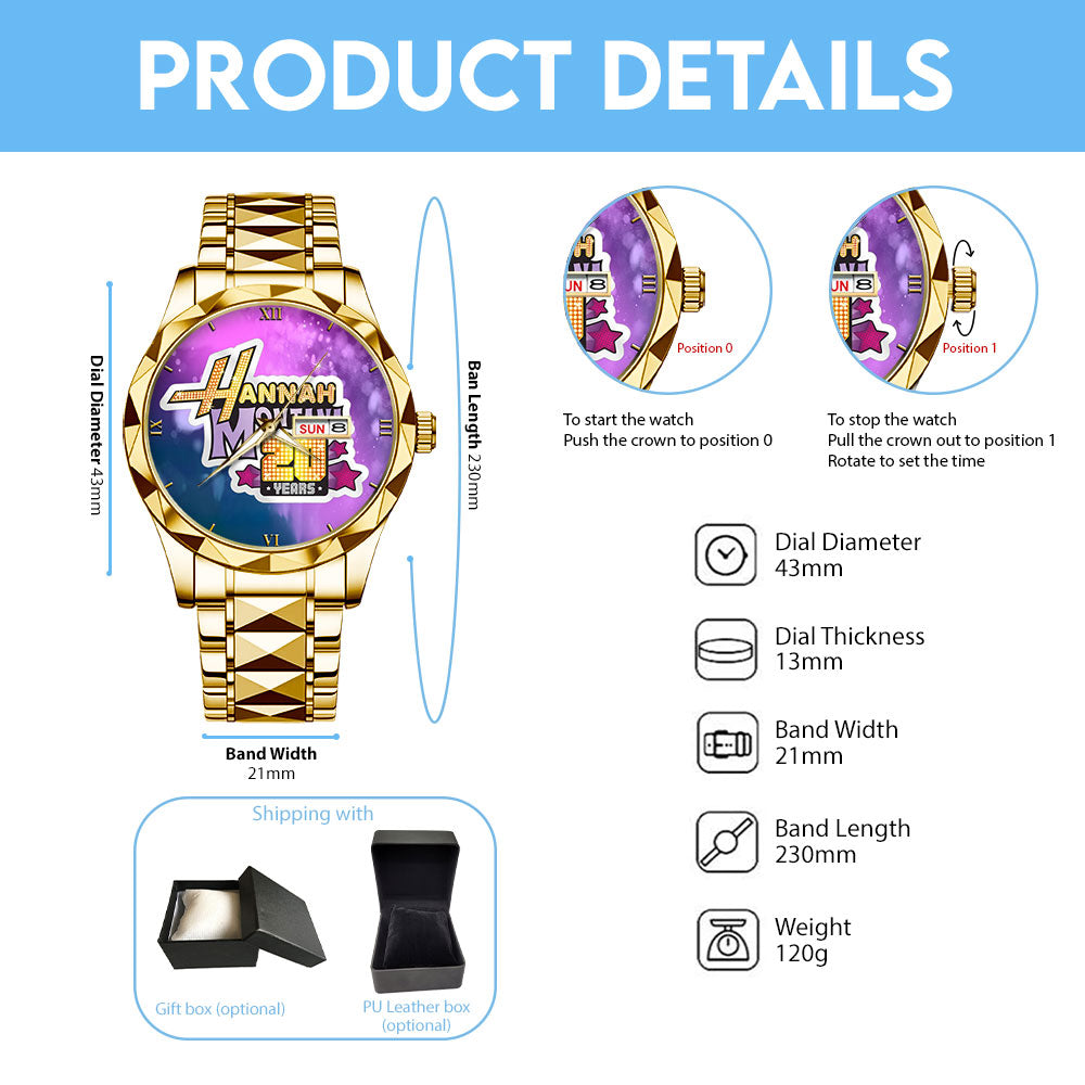 Hannah Montana 20th Anniversary 2026 Alloy Luxury Quartz Watch - GNE4888