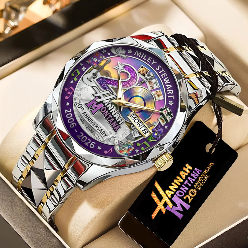 Hannah Montana 20th Anniversary Alloy Luxury Quartz Watch - TANTN21857