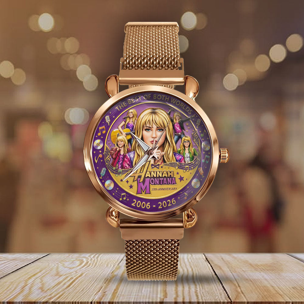Hannah Montana 20th Anniversary Mesh Strap Quartz Watch - TANTN21846