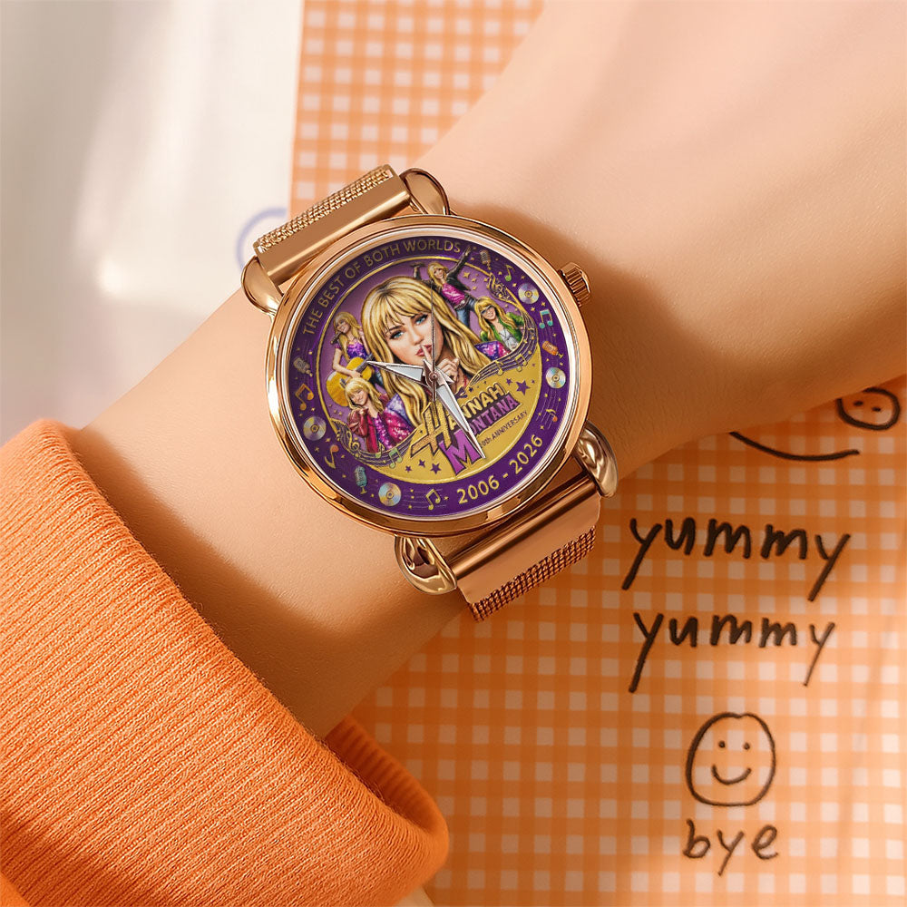 Hannah Montana 20th Anniversary Mesh Strap Quartz Watch - TANTN21846