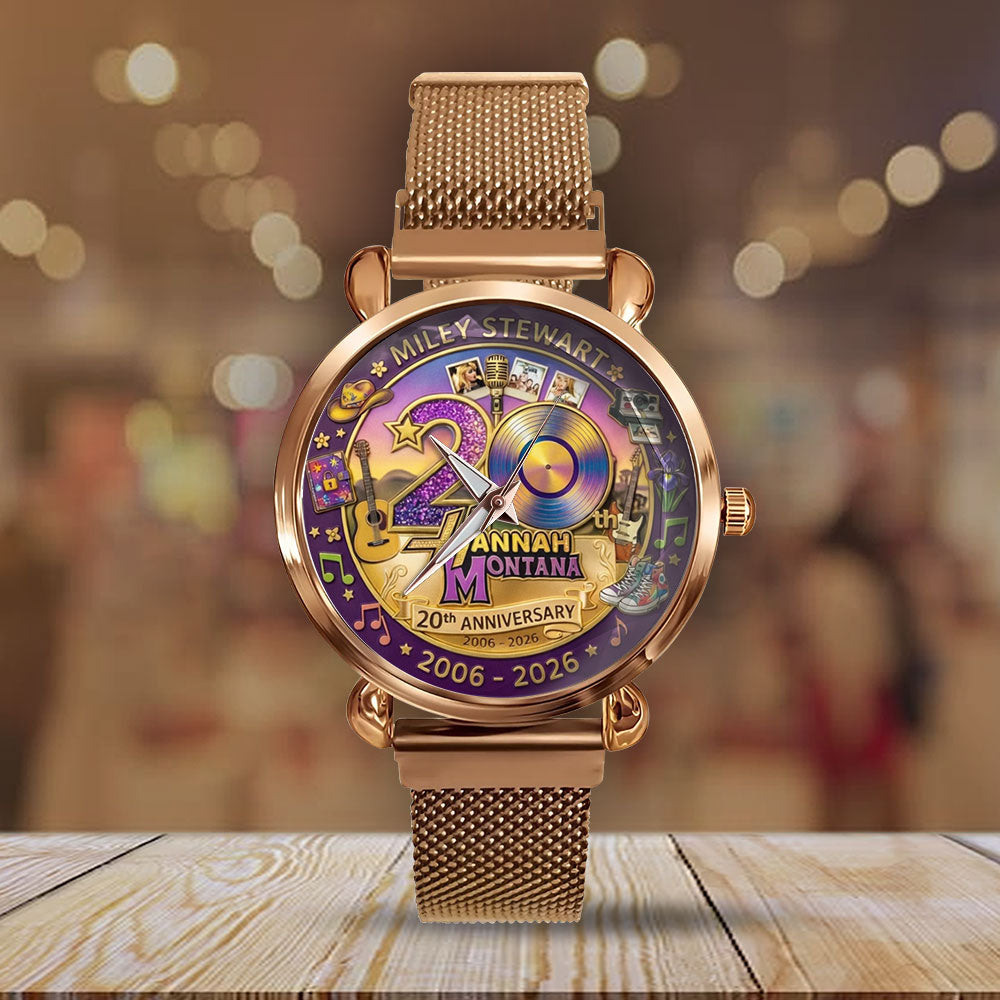 Hannah Montana 20th Anniversary Mesh Strap Quartz Watch - TANTN21858