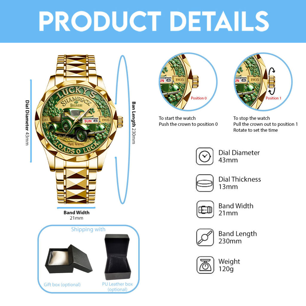 Happy St. Patrick’s Day Alloy Luxury Quartz Watch - TANTN20185