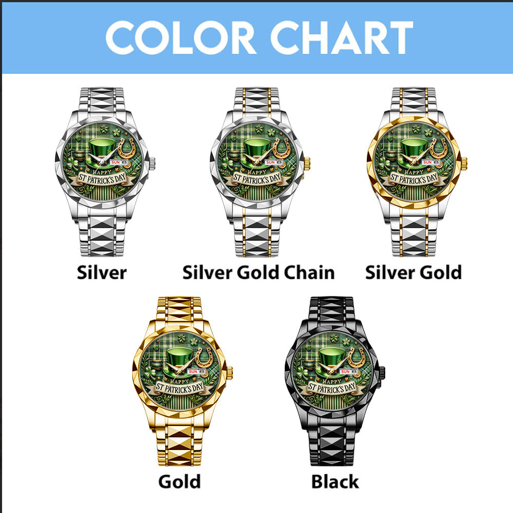 Happy St. Patrick’s Day Alloy Luxury Quartz Watch - TANTN20187