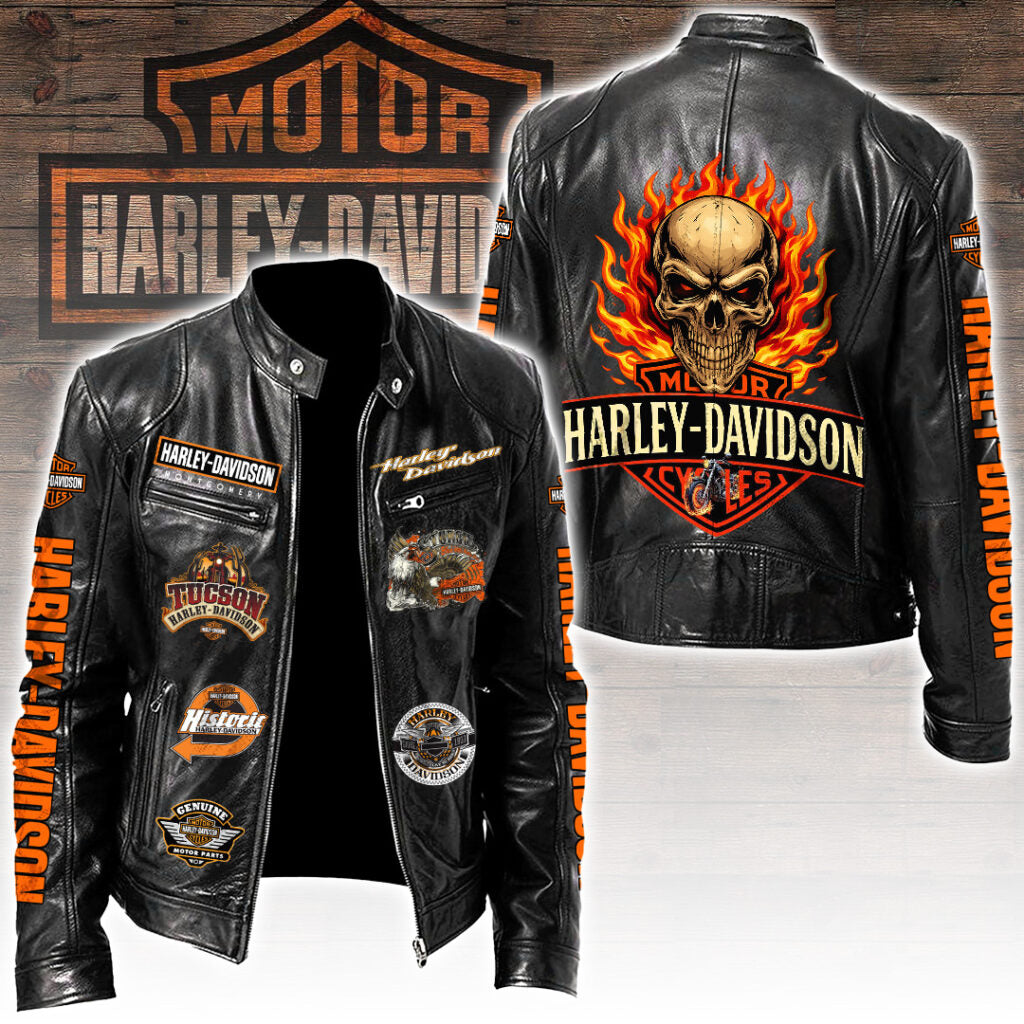 Harley Davidson Motorcycle Leather Jacket – TANTN21190