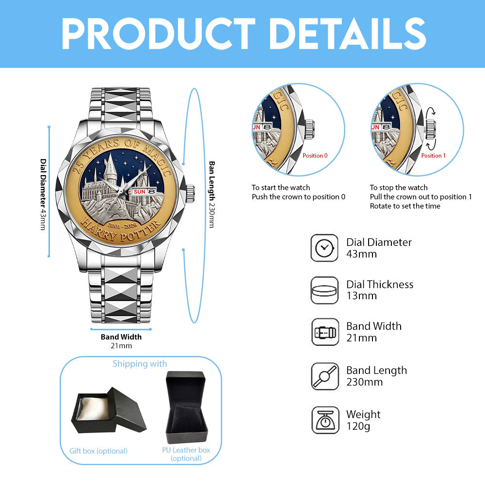Harry Potter 25th Anniversary 2026 Alloy Luxury Quartz Watch - TMTHU4860