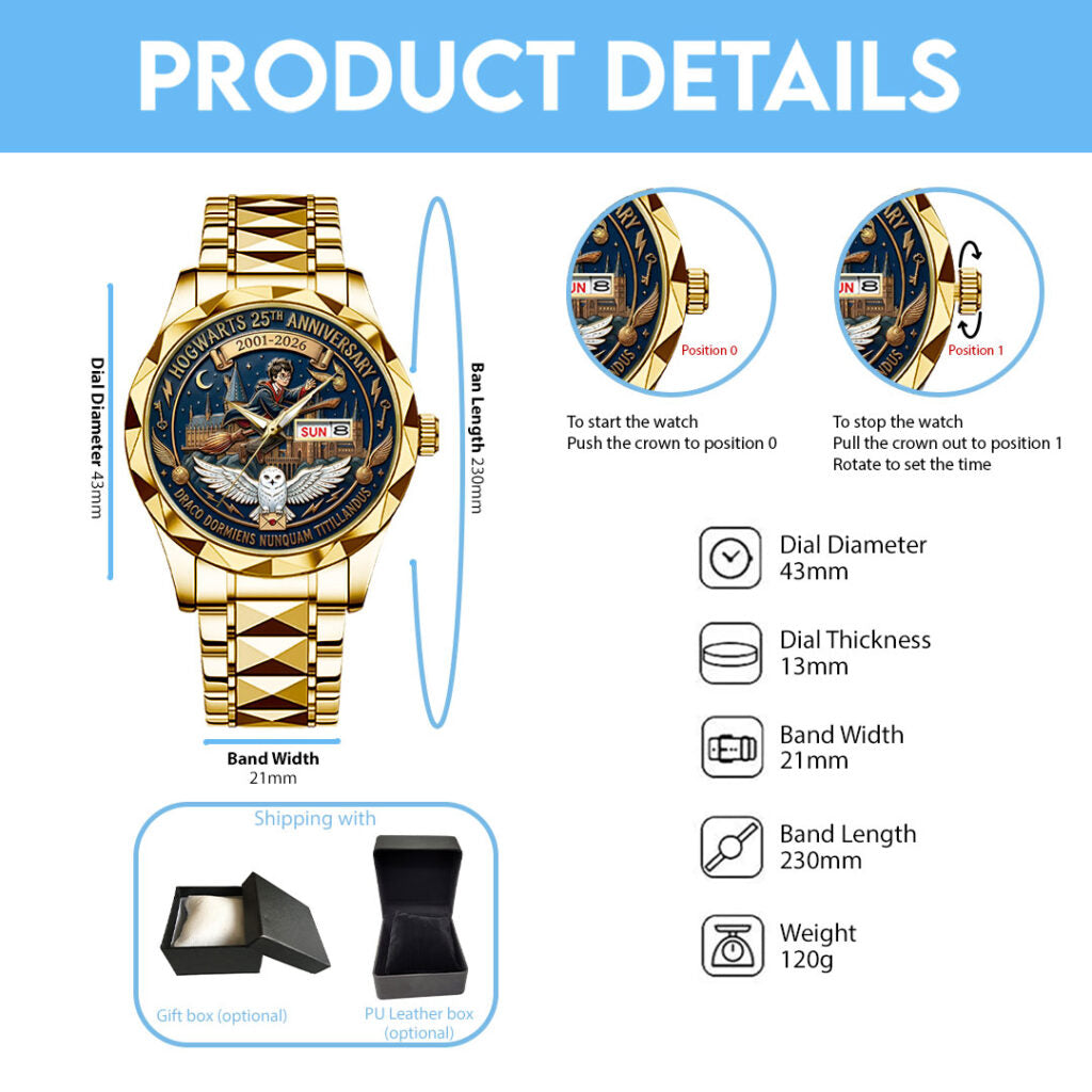 Harry Potter 25th Anniversary 2026 Alloy Luxury Quartz Watch - TANTN20935