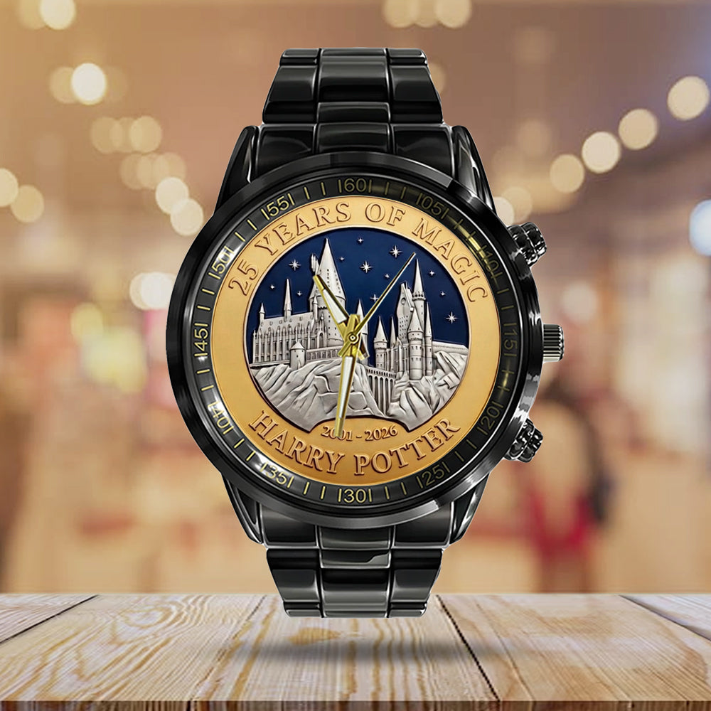 Harry Potter 25th Anniversary 2026 Black Stainless Steel Watch - TMTHU4861