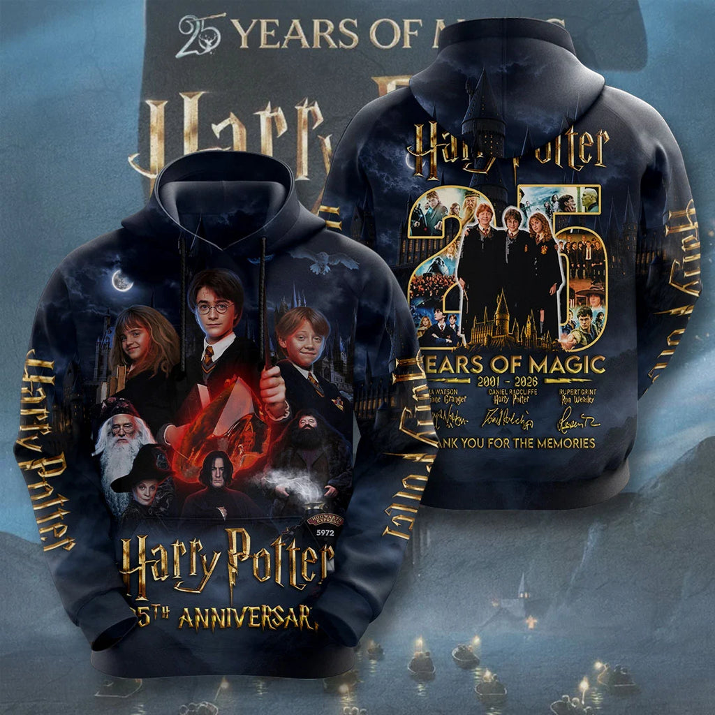 Harry Potter 25th Anniversary 3D Apparel – TMTHU7812