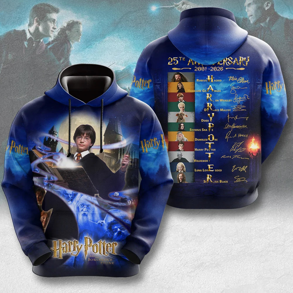 Harry Potter 25th Anniversary 3D Apparel – TMTHU9022
