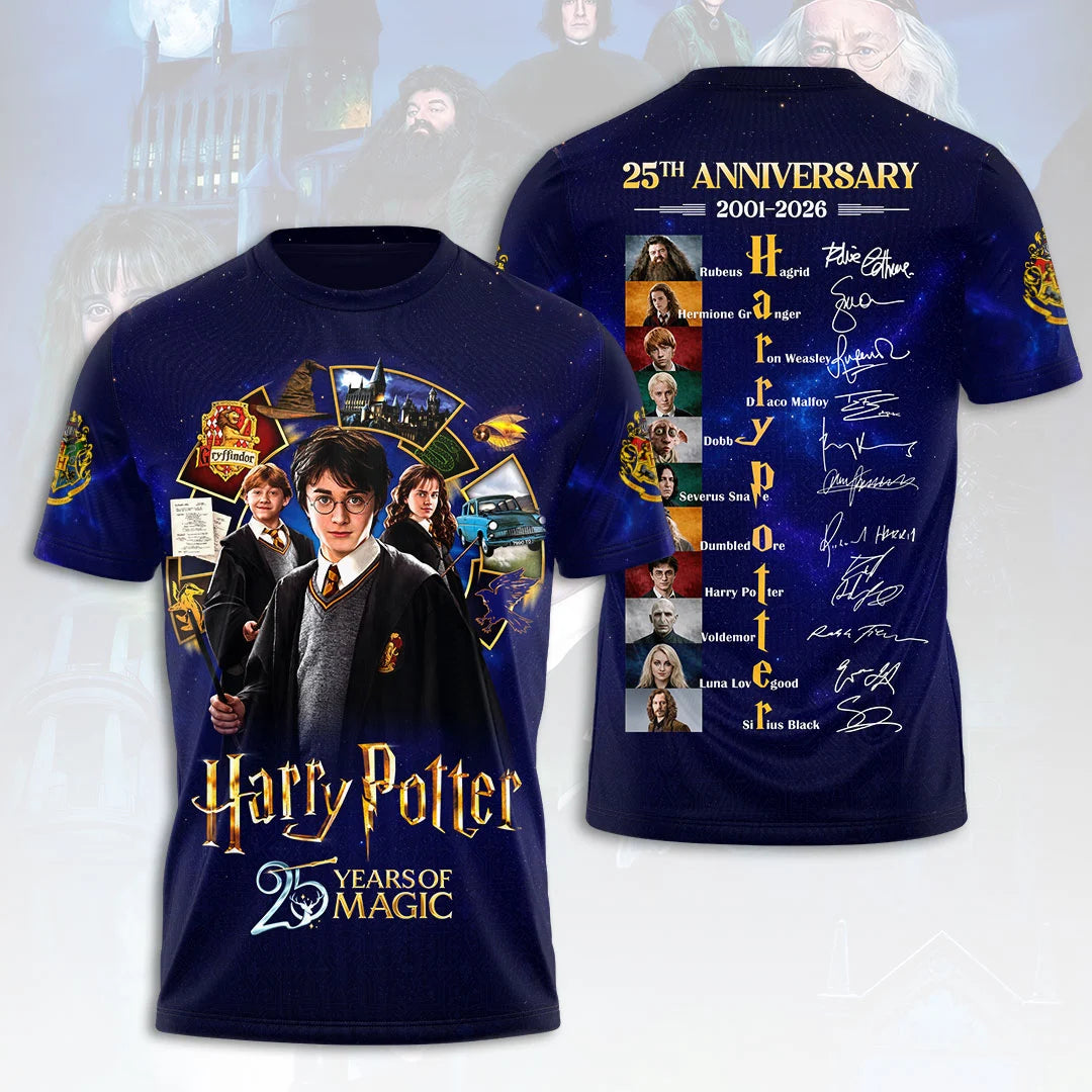 Harry Potter 25th Anniversary 3D Apparel – HOATT20817