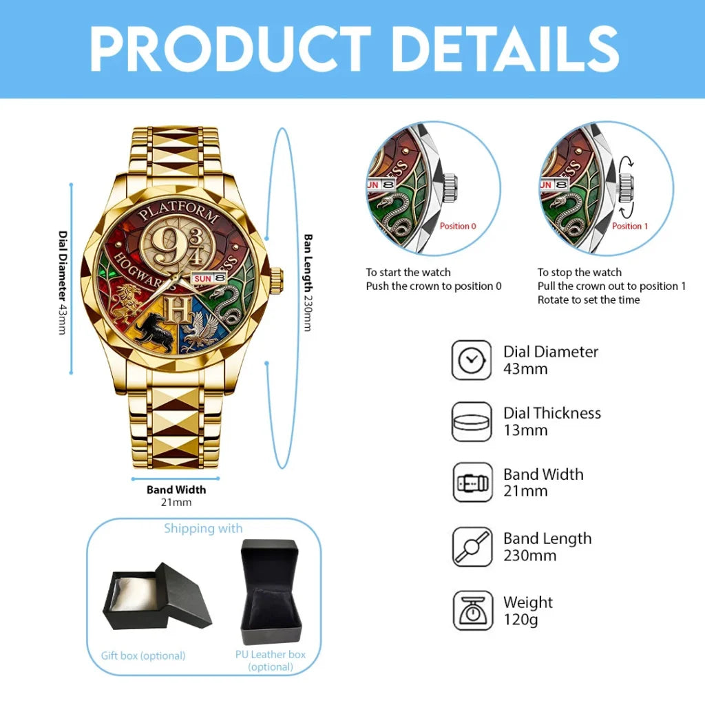 Harry Potter Alloy Luxury Quartz Watch - TMTHU8584