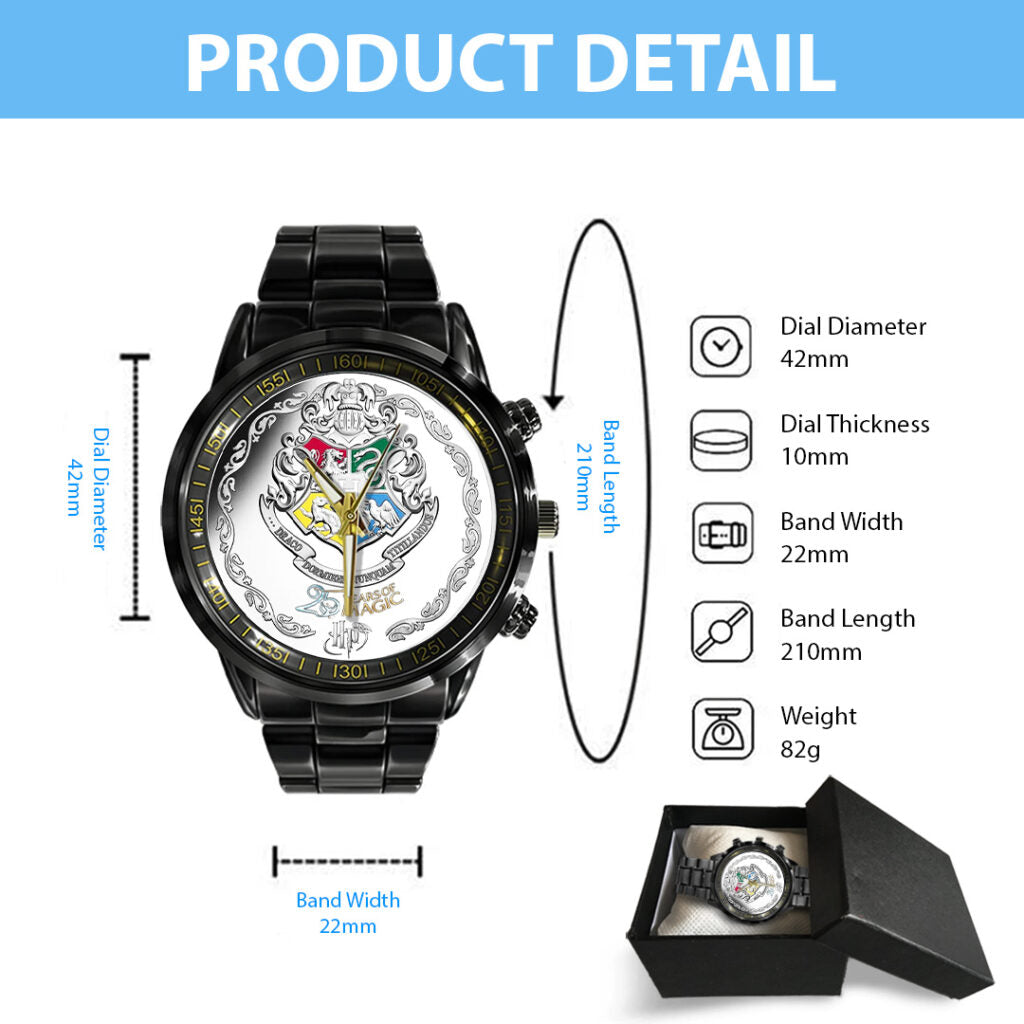 Harry Potter Black Stainless Steel Watch - TANTN19676