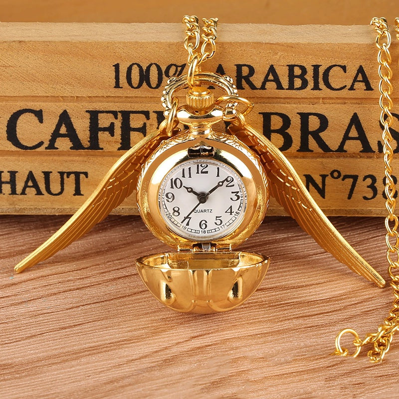 Harry Potter Golden Snitch Quartz Pocket Watch - MAITMDROP175