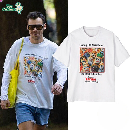 Harry Styles London Anxiety Has Many Faces Xanax Graphic T-Shirt