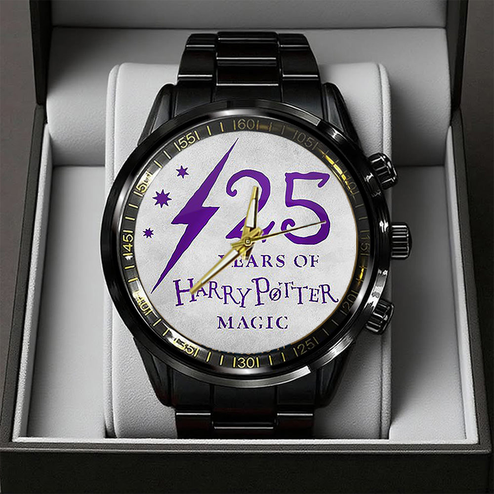 Harry Potter 25th Anniversary 2026 Black Stainless Steel Watch - TANTN19390