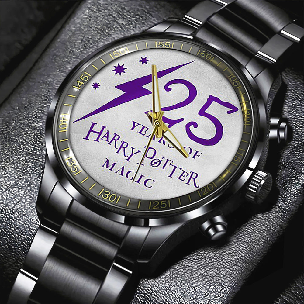 Harry Potter 25th Anniversary 2026 Black Stainless Steel Watch - TANTN19390