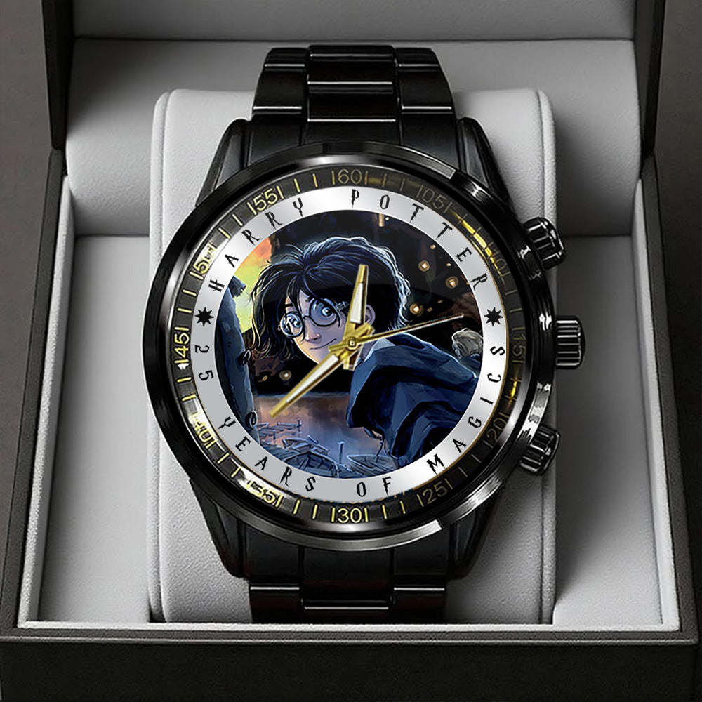 Harry Potter 25th Anniversary 2026 Black Stainless Steel Watch - TANTN19394