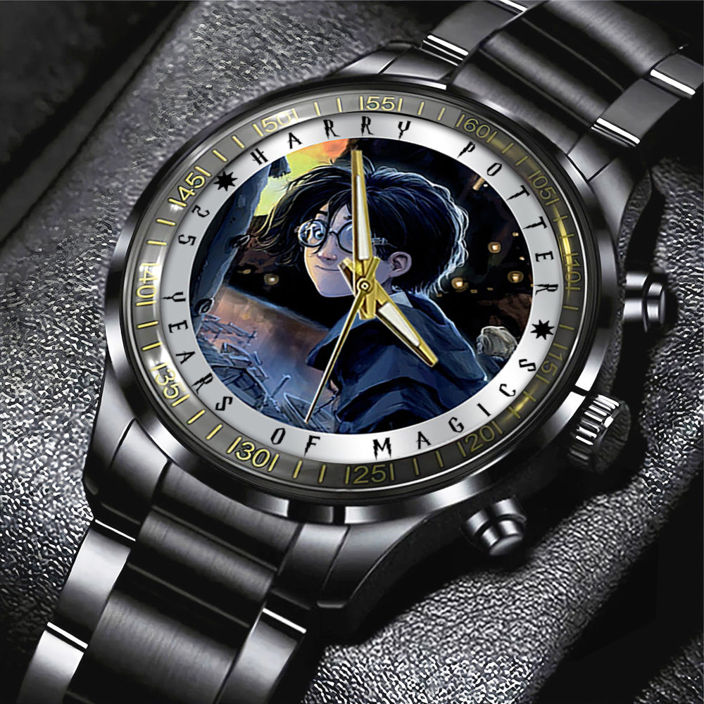 Harry Potter 25th Anniversary 2026 Black Stainless Steel Watch - TANTN19394