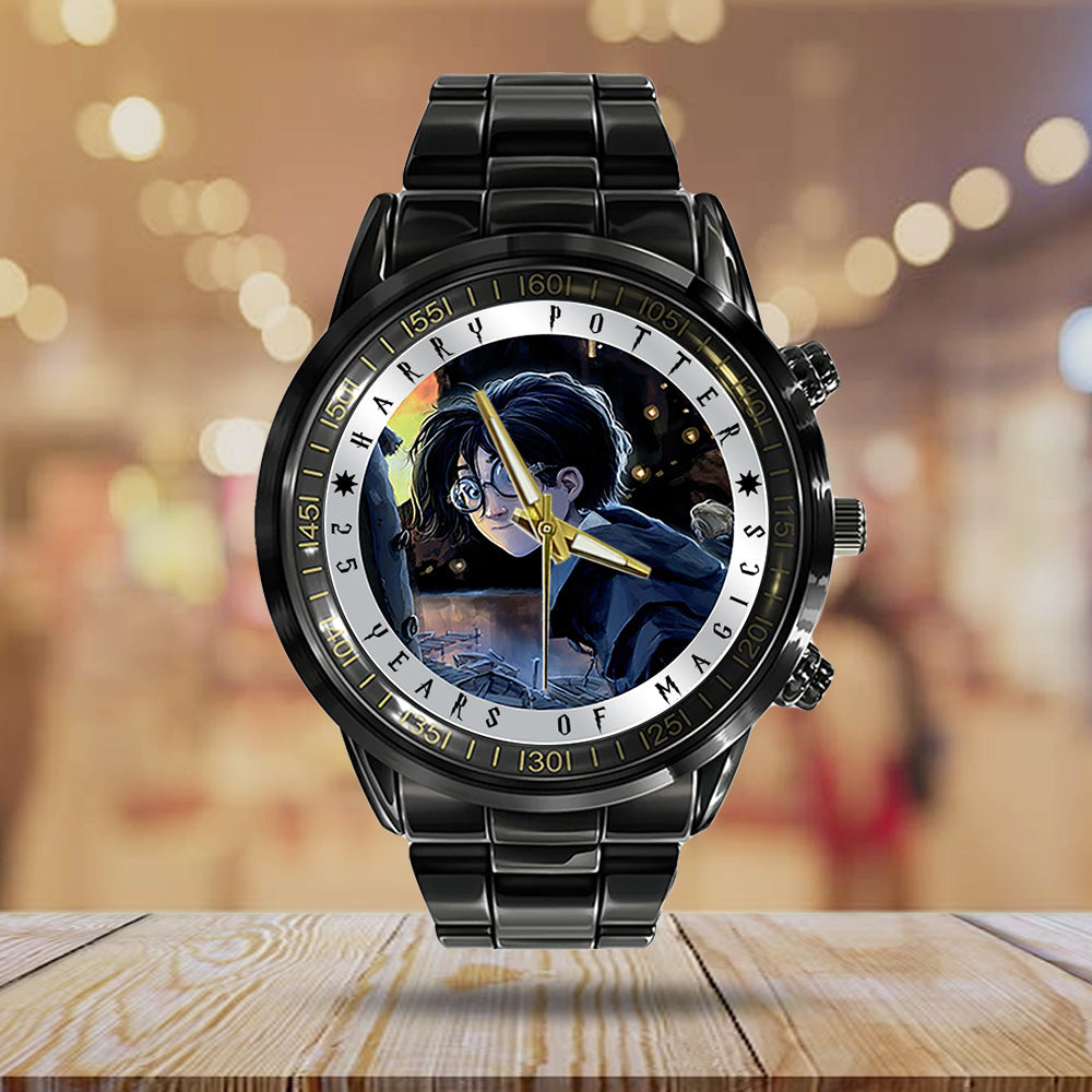 Harry Potter 25th Anniversary 2026 Black Stainless Steel Watch - TANTN19394