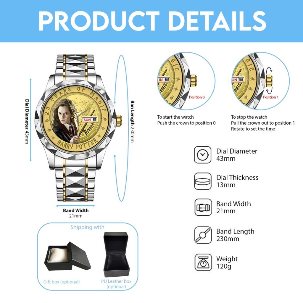 Harry Potter 25th Anniversary Alloy Luxury Quartz Watch - HOATT15356