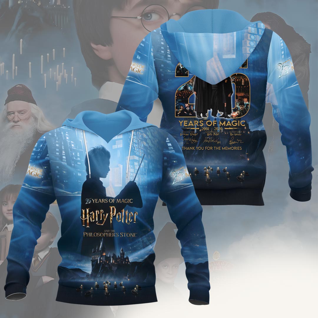 Harry Potter 25th Anniversary 3D Apparel – HOATT20347