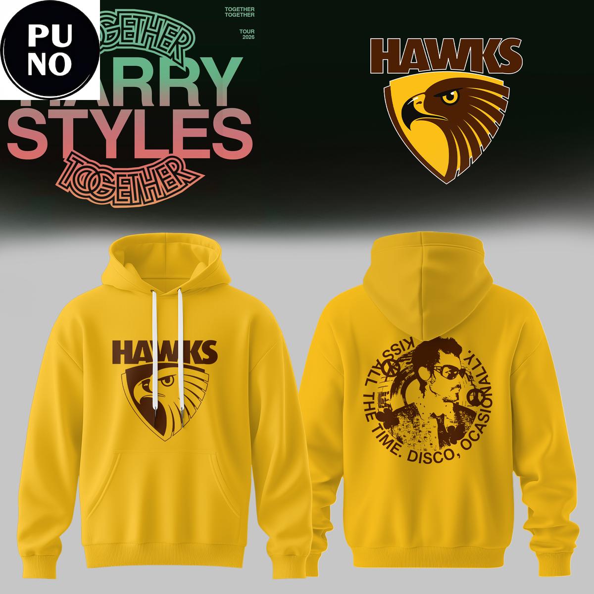 Hawthorn Hawks x Harry Styles Together Together Tour 2026 Hoodie T-Shirt