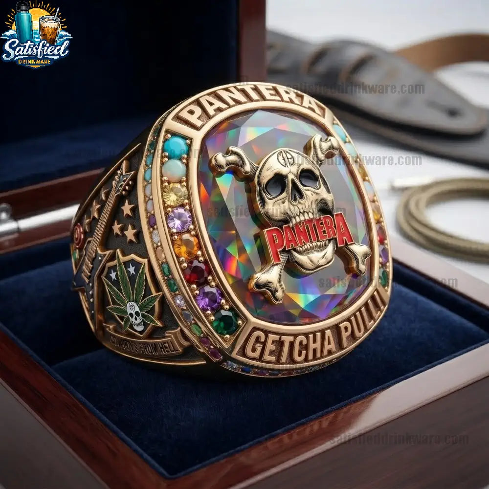 Heavy Metal Skull Championship Ring - Collector Gift for Rock Music Fans