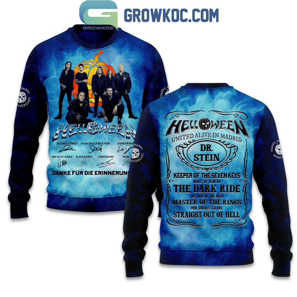 Helloween United Alive In Madrid The Dark Ride Hoodie T-Shirt