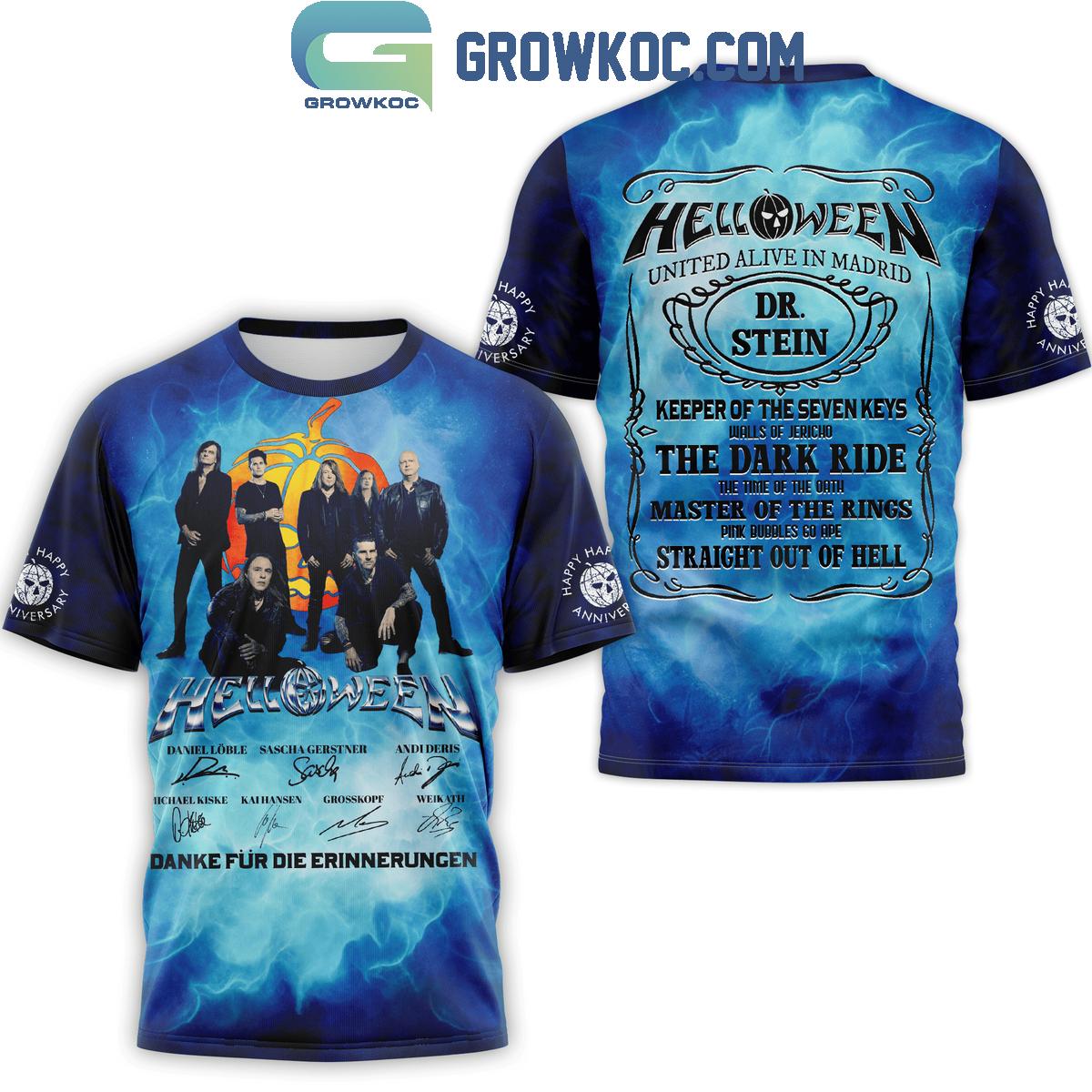 Helloween United Alive In Madrid The Dark Ride Hoodie T-Shirt