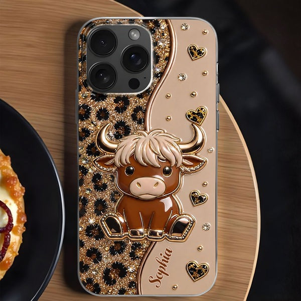 Highland Cow Custom Personalized Phone Case