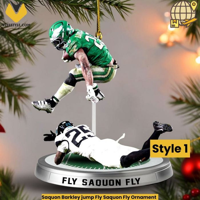 NEW Saquon Barkley Fly Saquon Fly Ornament