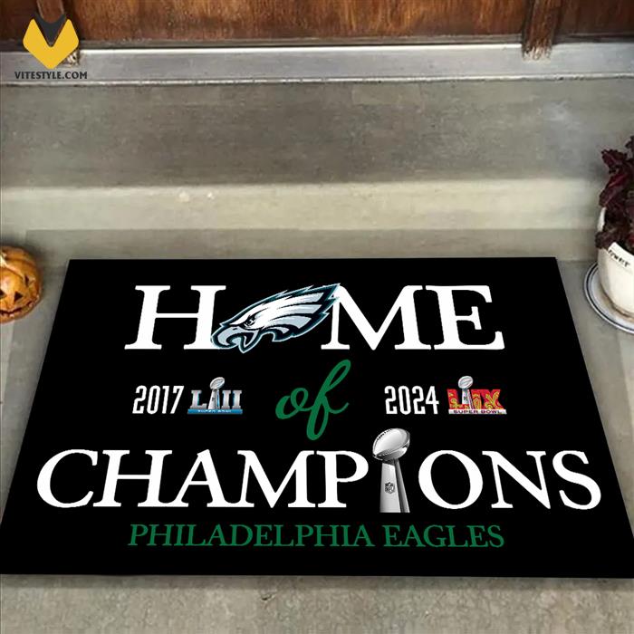NEW Home Of Champions Philadelphia Eagles Super Bowl LIX Doormat