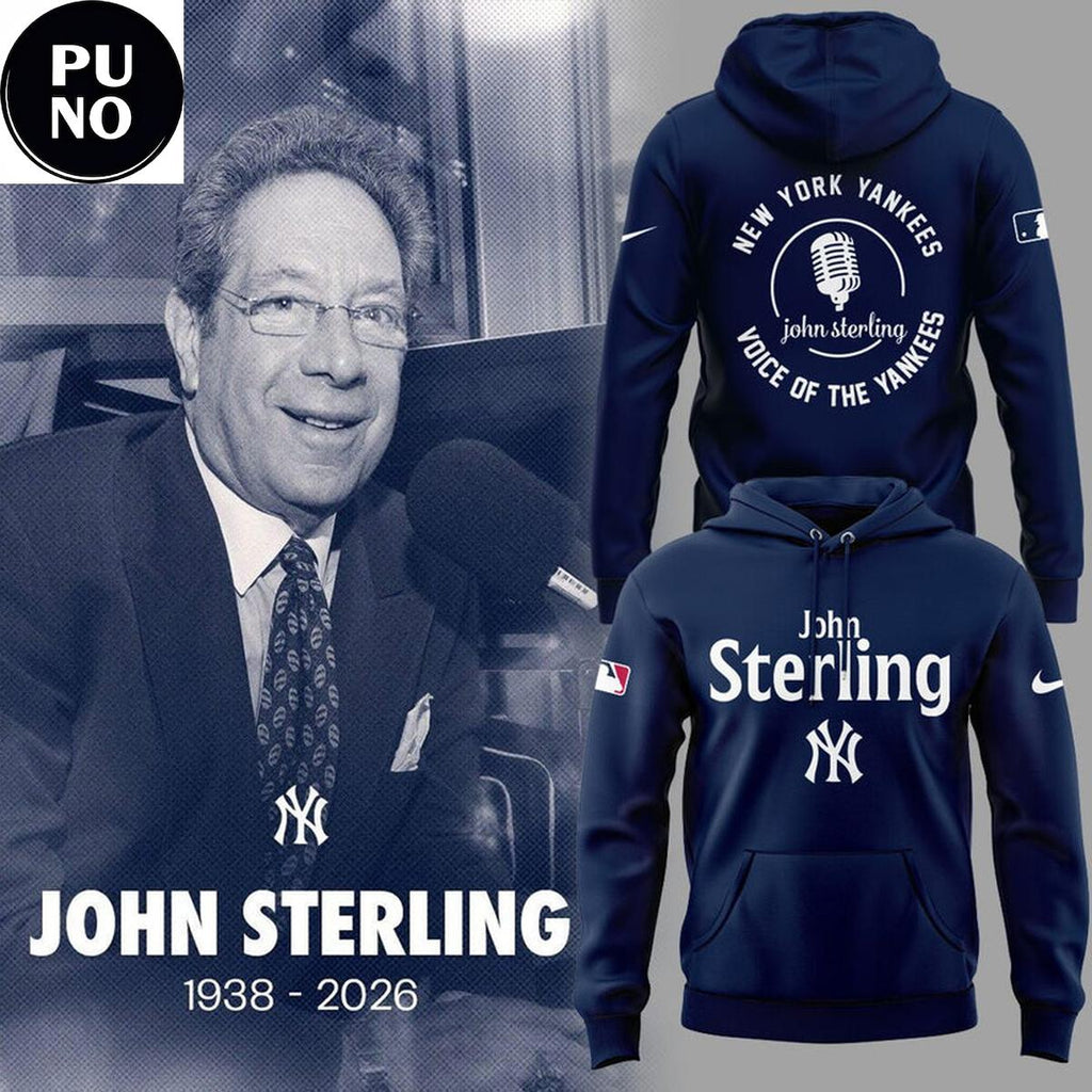 Honoring The Legend John Sterling Voice of the Yankees 2026 Hoodie T-Shirt