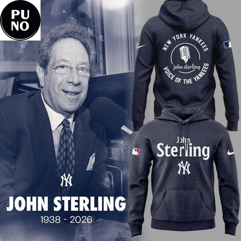 Honoring The Legend John Sterling Voice of the Yankees 2026 Hoodie T-Shirt