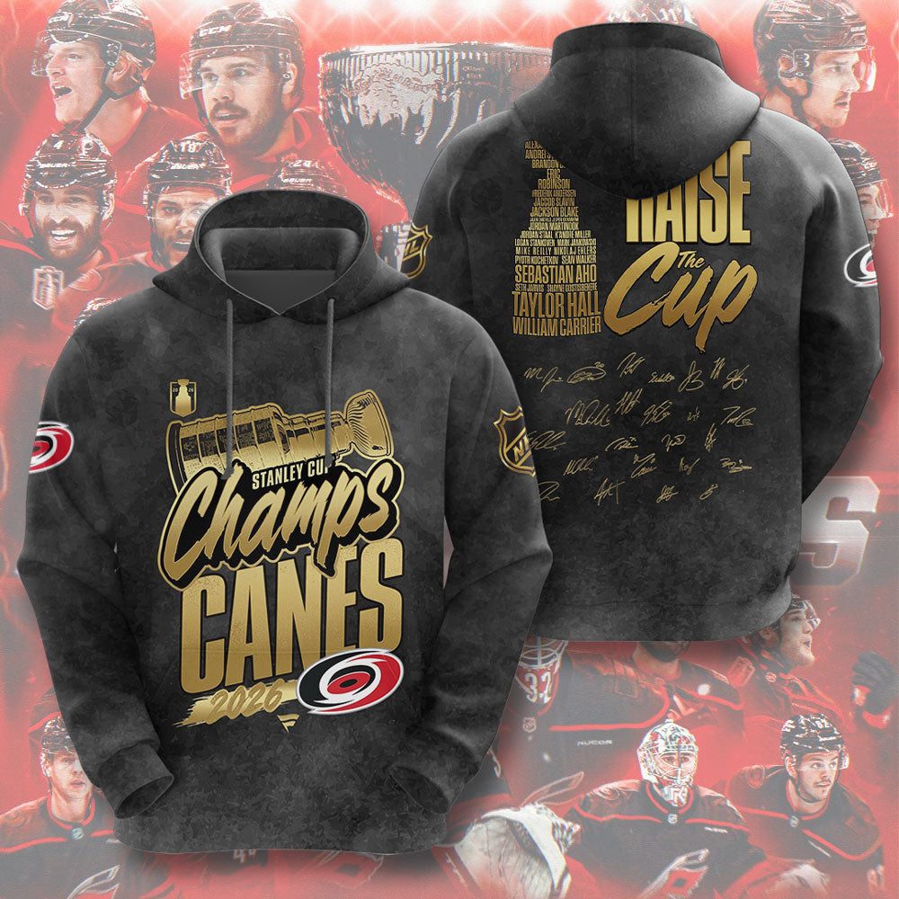 Carolina Hurricanes 2026 Stanley Cup Champions 3D Apparel – TMTHU7058