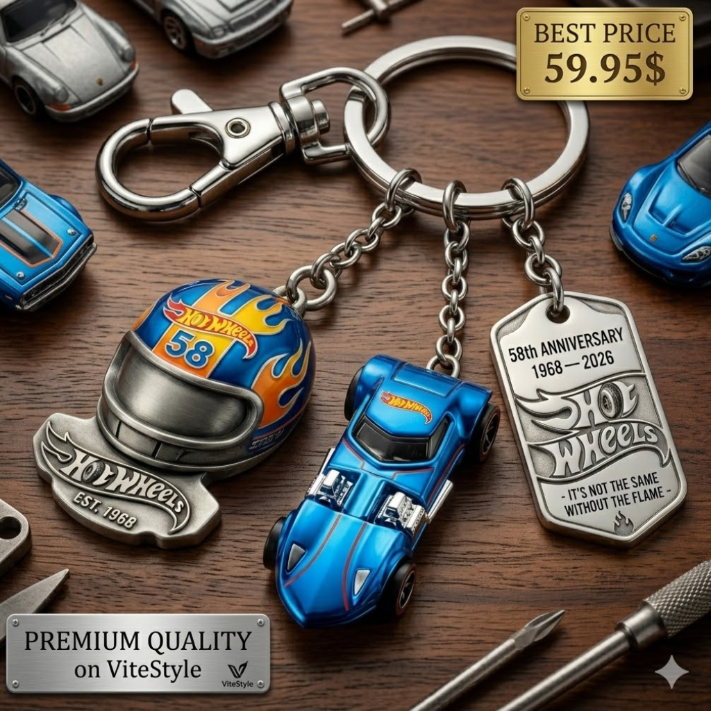 Hot Wheels 58th Anniversary Collector Keychain Set
