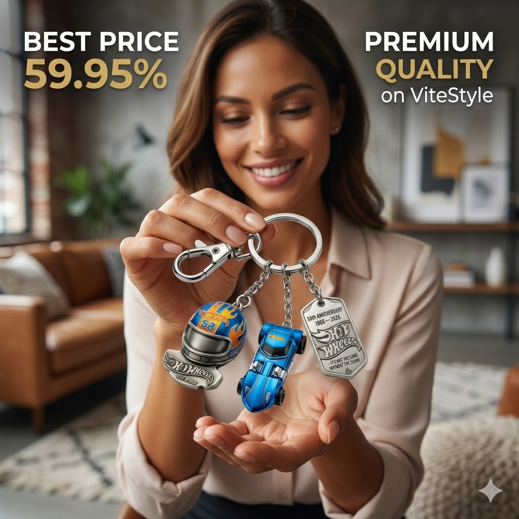 Hot Wheels 58th Anniversary Collector Keychain Set